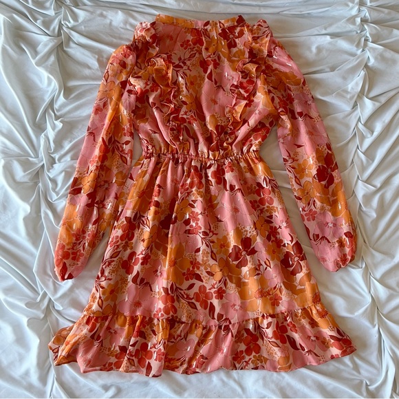 🔸Ruffled Floral Dress🔸 - Picture 6 of 10